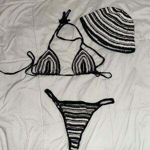 shondel the label knit bikini/hat